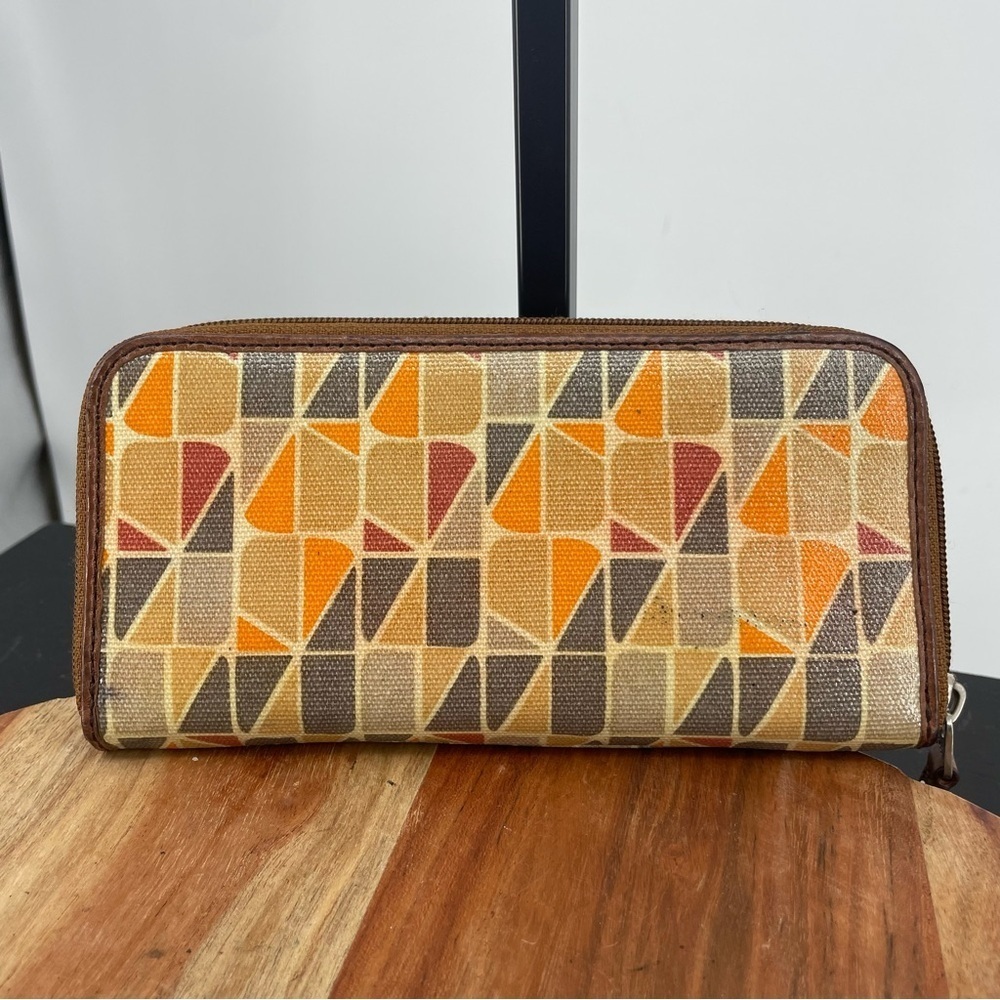 Fossil Key-Per Zip Around Clutch Wallet In Calyps… - image 5